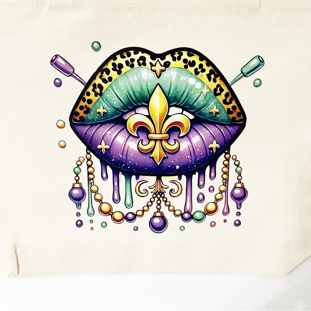 Mardi Gras Canvas Tote Bag